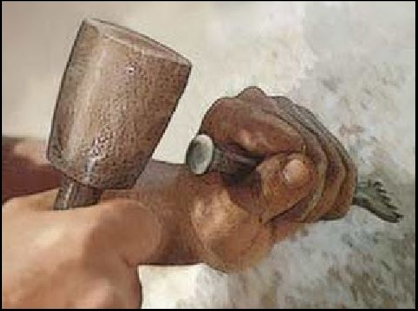 Heavy setting maul and chisel